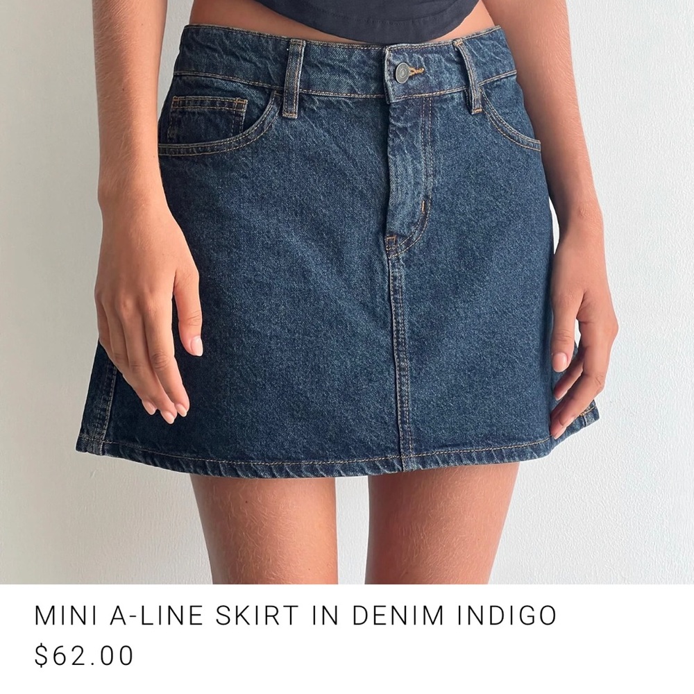 NWT Motel Denim Skirt